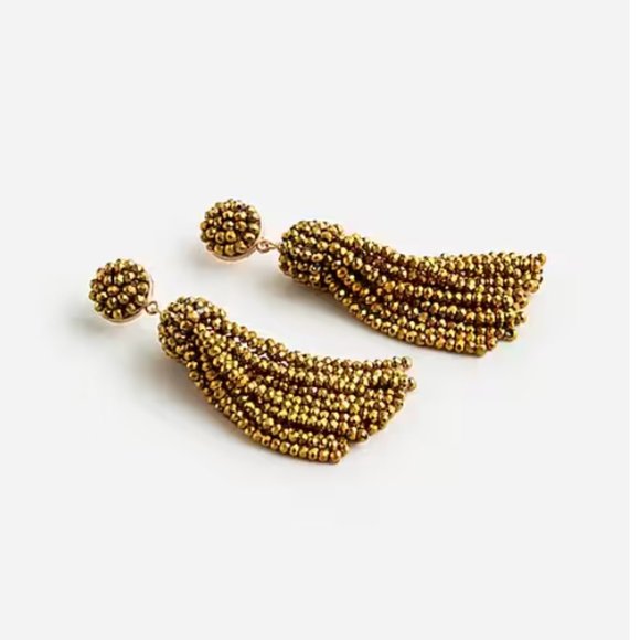 J.Crew Faceted Tassel Earrings - Picture 3 of 6